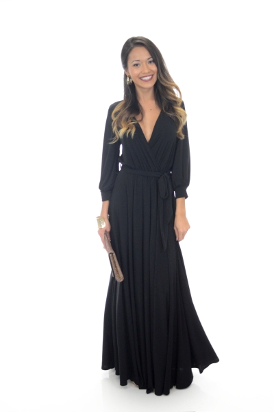 Matte Jersey Maxi, Black