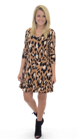 Leopard Lover Swing Dress
