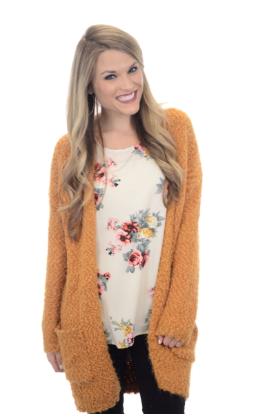 Fall Floral Blouse, Ivory