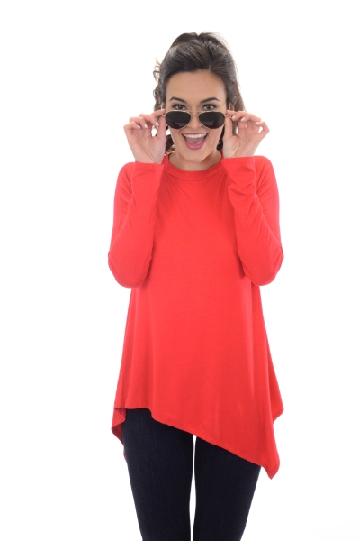 Make Your Point Tunic, Red - Sale - The Blue Door Boutique