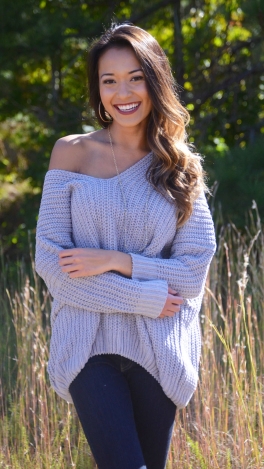 Heavenly Pullover Sweater, Grey