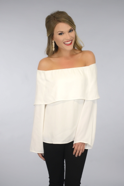 White Off Shoulder Blouse