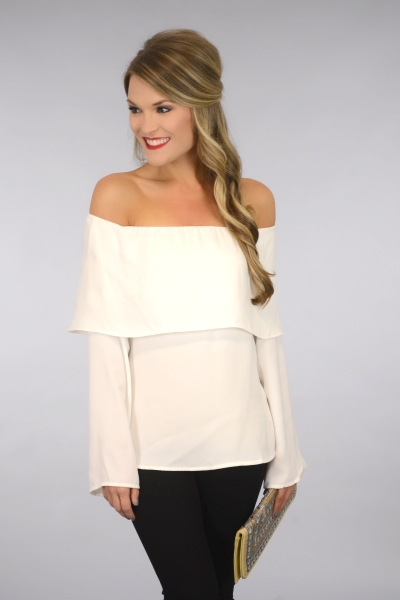 White Off Shoulder Blouse