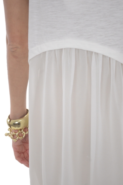 Haylee High Low Tank, Off White