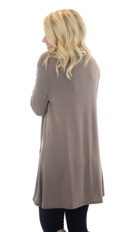 Overlapping Cowl Neck Sweater