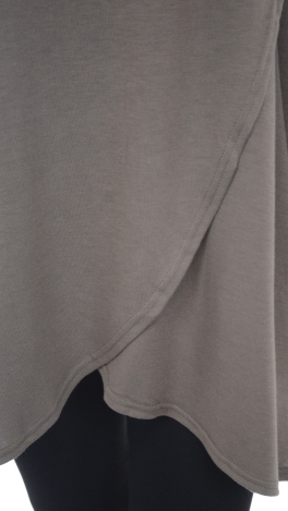 Overlapping Cowl Neck Sweater