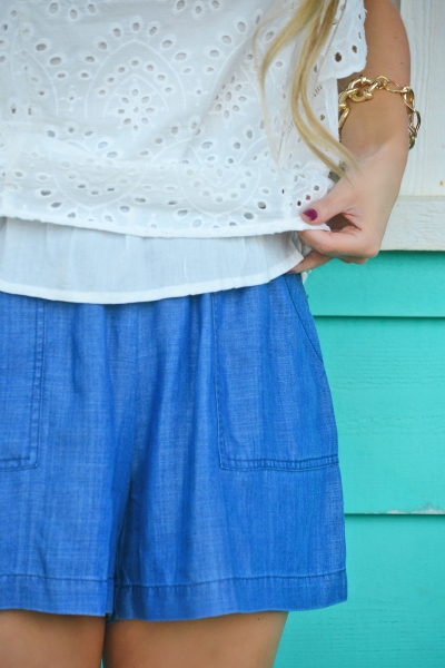 Eyelet Butterfly Top