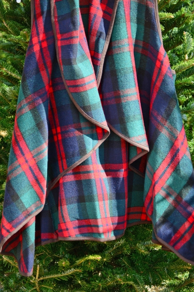 Patsy Plaid Vest, Red