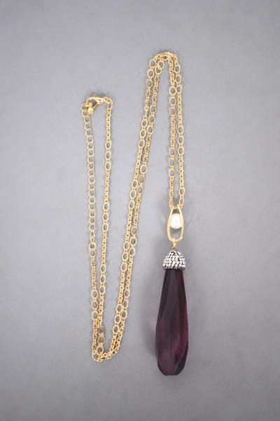 Double Rare Necklace, Purple