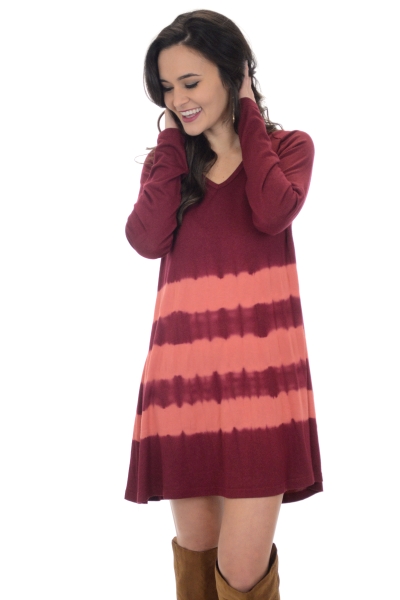 Wine Dyed Dress