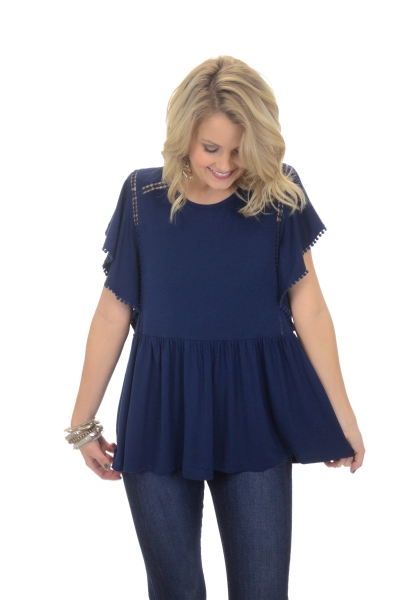 Flutter Sleeve Top