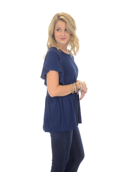 Flutter Sleeve Top