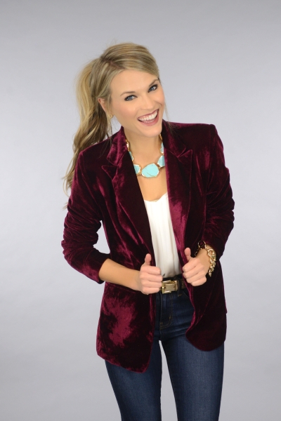 Wino Velvet Blazer