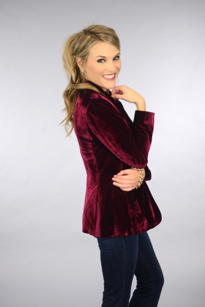 Wino Velvet Blazer