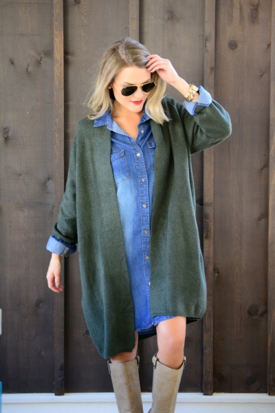 Cuddle Up Cardigan, Olive