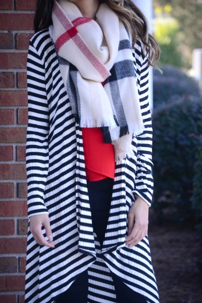 Black and White Duster