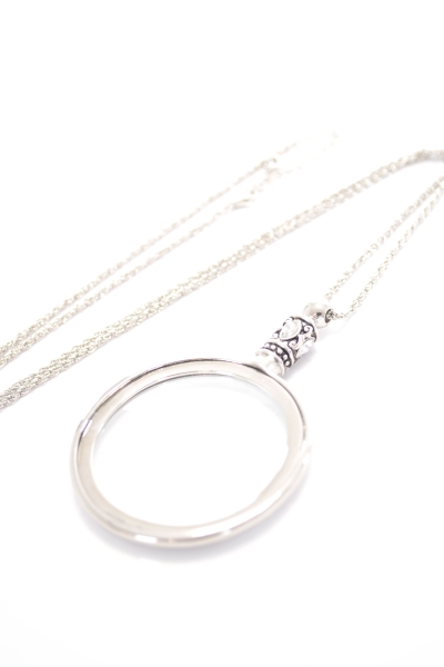 Looking Glass Necklace, Silver