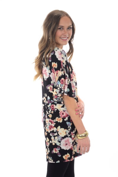 Garden Party Tunic, Black