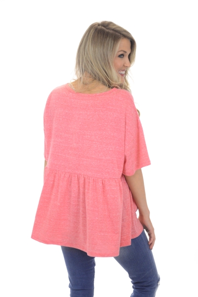 Be You Babydoll Top, Pink
