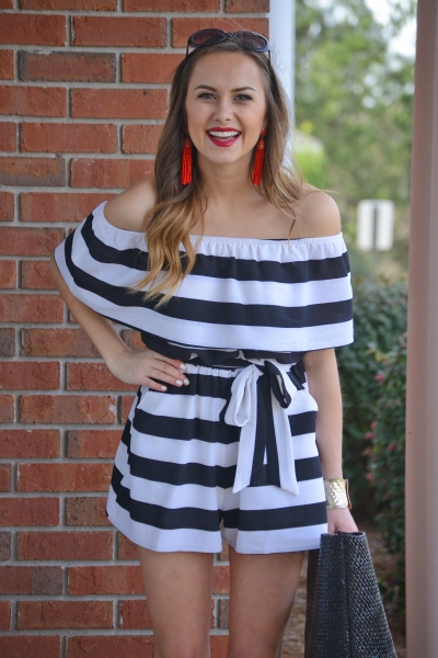 Sonoma Striped Romper