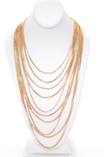 Charmed Layer Necklace, Gold