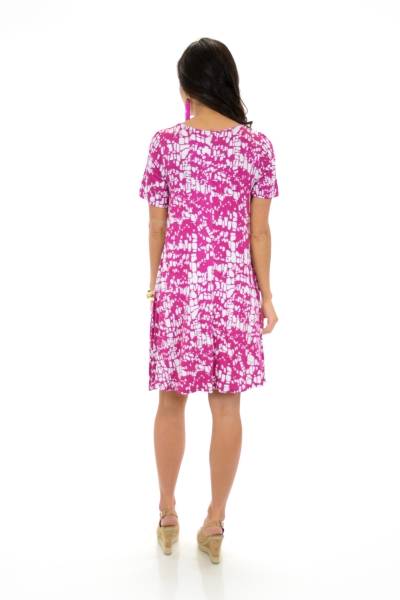 Lookie Loo Dress, White Pink