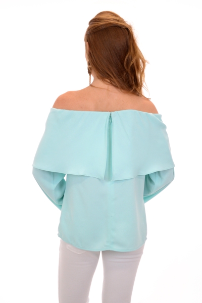 Mint Off Shoulder Blouse