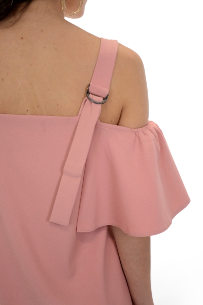 Shoulder Straps Dress, Pink