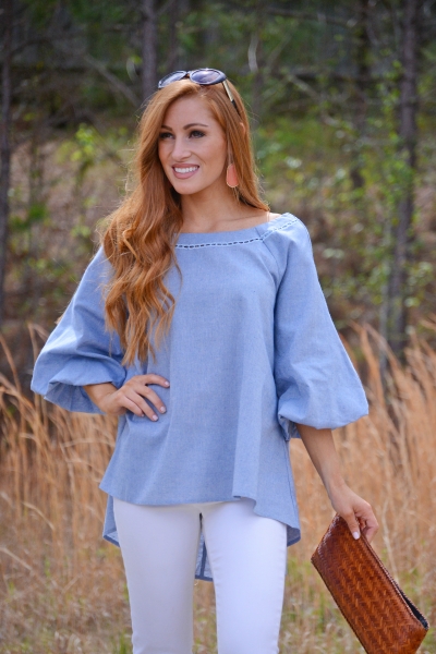 Bubble Sleeve Top