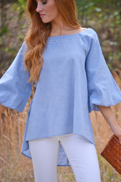 Bubble Sleeve Top