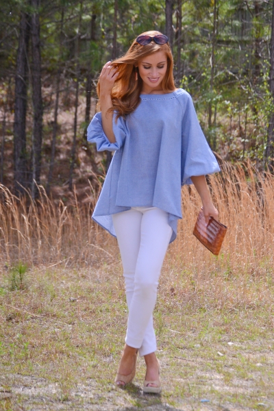 Bubble Sleeve Top