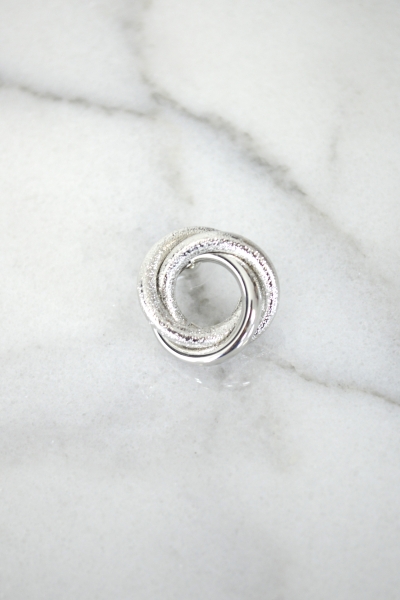 Large Silver Coil Earrings