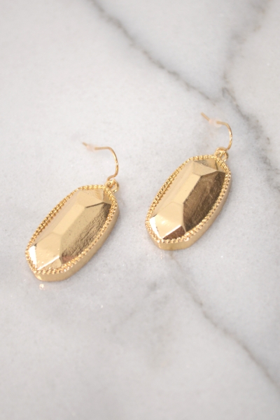 Faceted Gold Drops