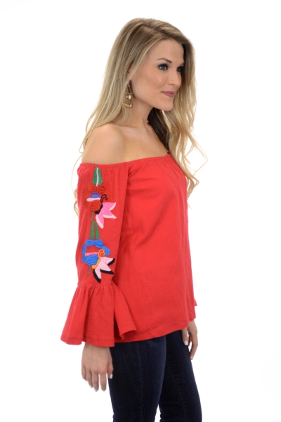 Emily Embroidered Top