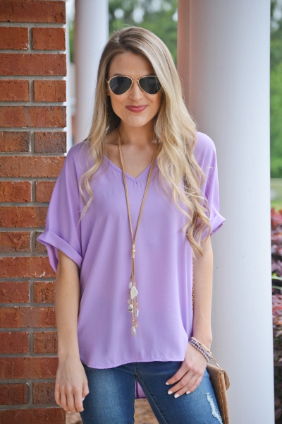 Staple Blouse, Lavender