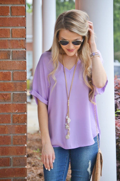 Staple Blouse, Lavender