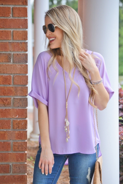 Staple Blouse, Lavender