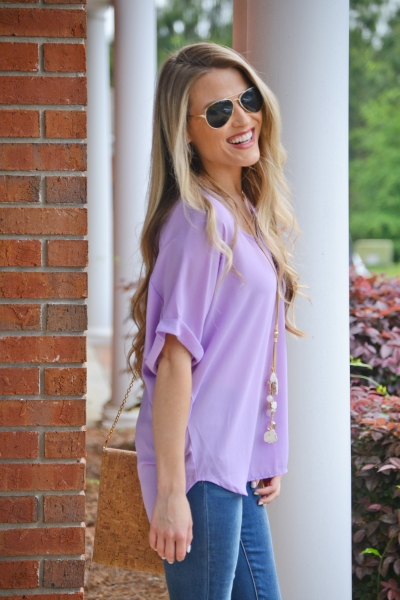 Staple Blouse, Lavender