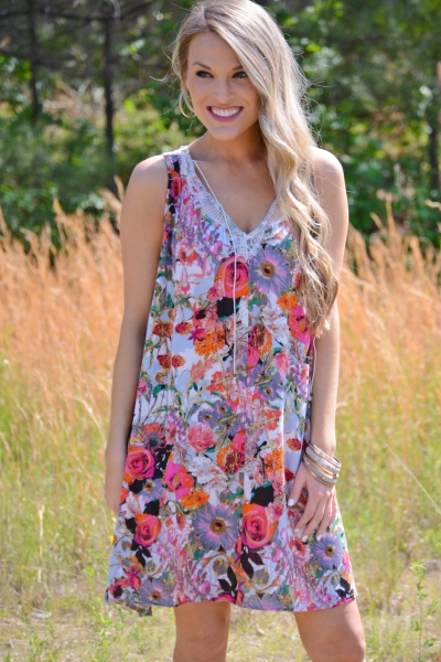 Garden Dreams Dress - SALE - The Blue Door Boutique