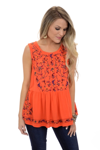 Petals Please Tank - Short Sleeve & Sleeveless - Tops - The Blue Door ...