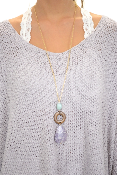 Rockwood Necklace, Purple