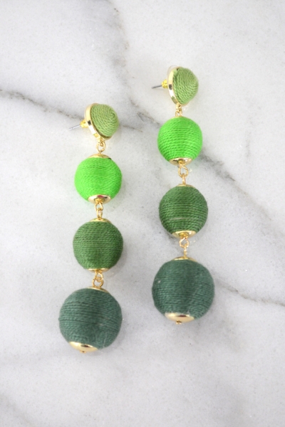 Have A Ball Earring, Green