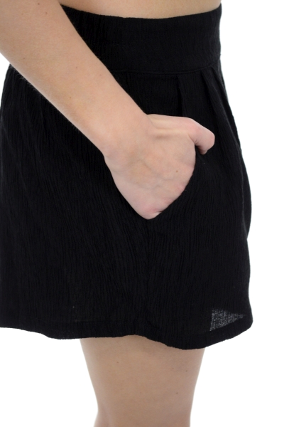 Crinkle Cutie Shorts, Black