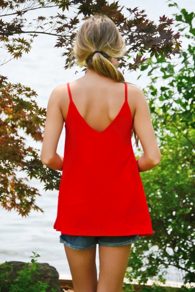 Bamboo Tank, Red