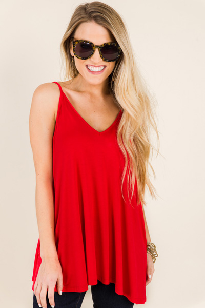 Bamboo Tank, Red