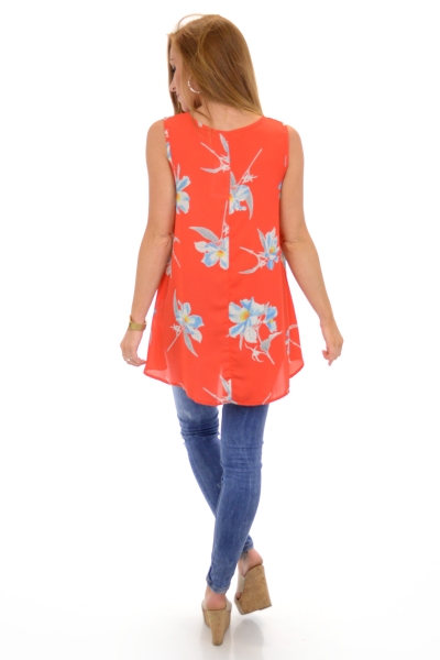 Full Bloom Tank - Short Sleeve & Sleeveless - Tops - The Blue Door Boutique