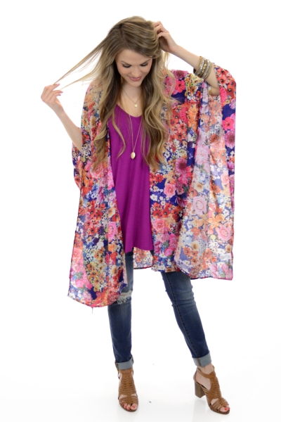 Floral Love Kimono