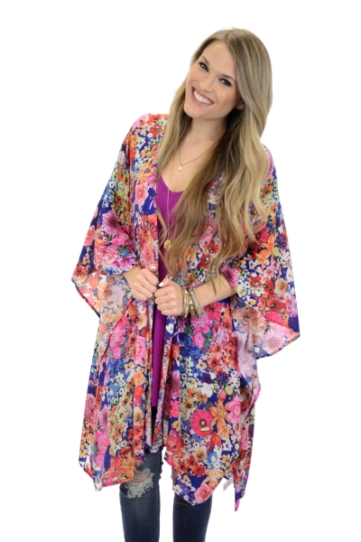 Floral Love Kimono