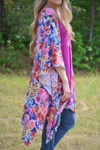 Floral Love Kimono