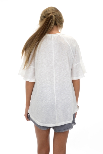 Wesley Lace-up Tee